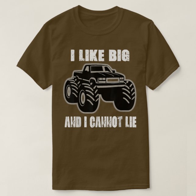 Camiseta I like big trucks and I cannot lie  (Frente do Design)
