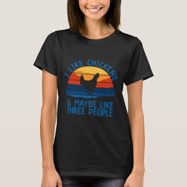 Camiseta I Like Chickens (Frente)