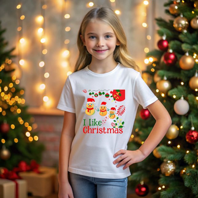Camiseta I like Christmas (Criador carregado)