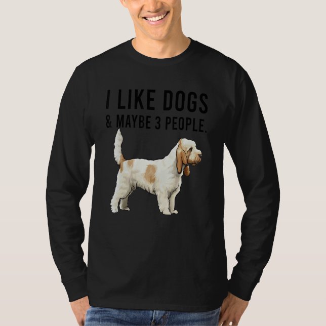 Camiseta I Like Grand Basset Griffon Vendeen Dogs And Maybe (Frente)