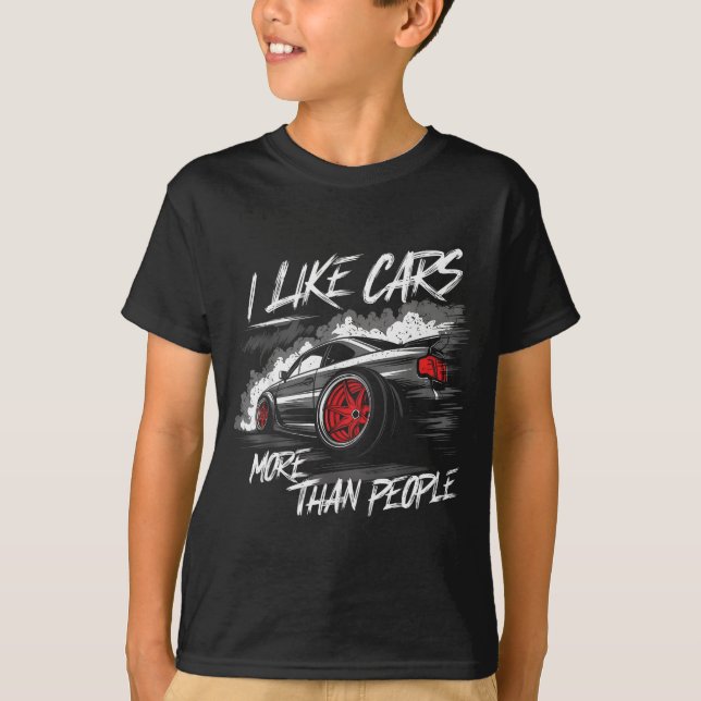 Camiseta I Like More Than People Funny Car Enthusiast Lover (Frente)