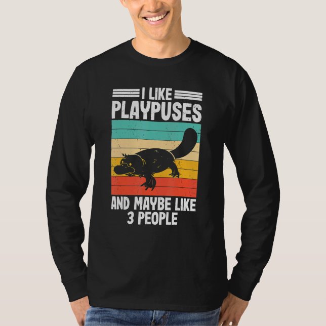 Camiseta I Like Platypus  Pltypus Pladapus Platypus Kids (Frente)