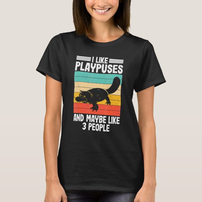 Camiseta I Like Platypus  Pltypus Pladapus Platypus Kids (Frente)