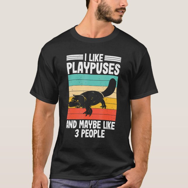 Camiseta I Like Platypus  Pltypus Pladapus Platypus Kids (Frente)
