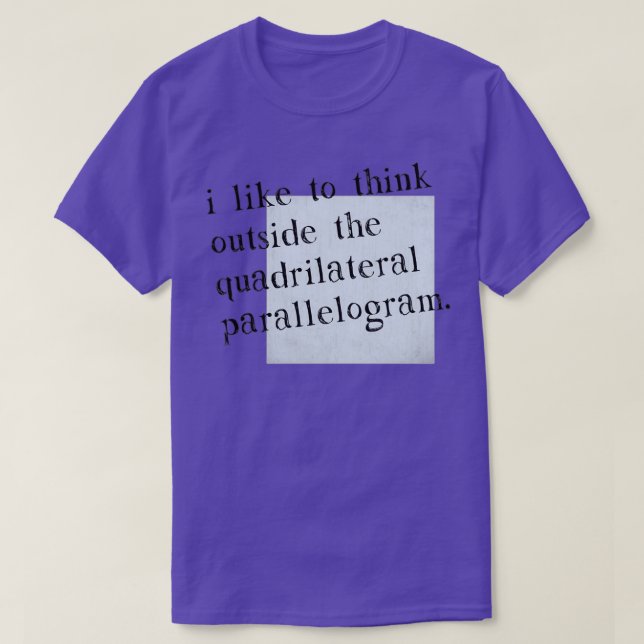 Camiseta I Like To Think Outside The Box 1 (Frente do Design)