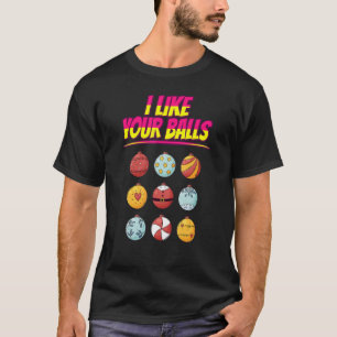 Camiseta I Like Your Balls Christmas Graphic