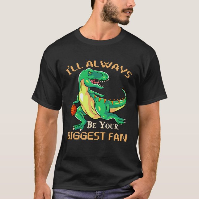 Camiseta I ll Always Be Your Biggest Fan Baketball Mom Moth (Frente)