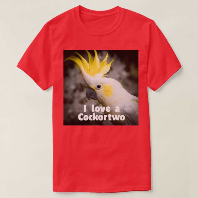 Camiseta I love a Cockortwo 1 (Frente do Design)