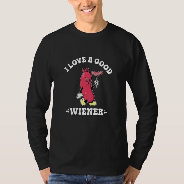 Camiseta I Love A Good Weiner Retro Hotdog   Cookout Saying (Frente)