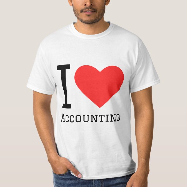 Camiseta I love accounting (Frente)