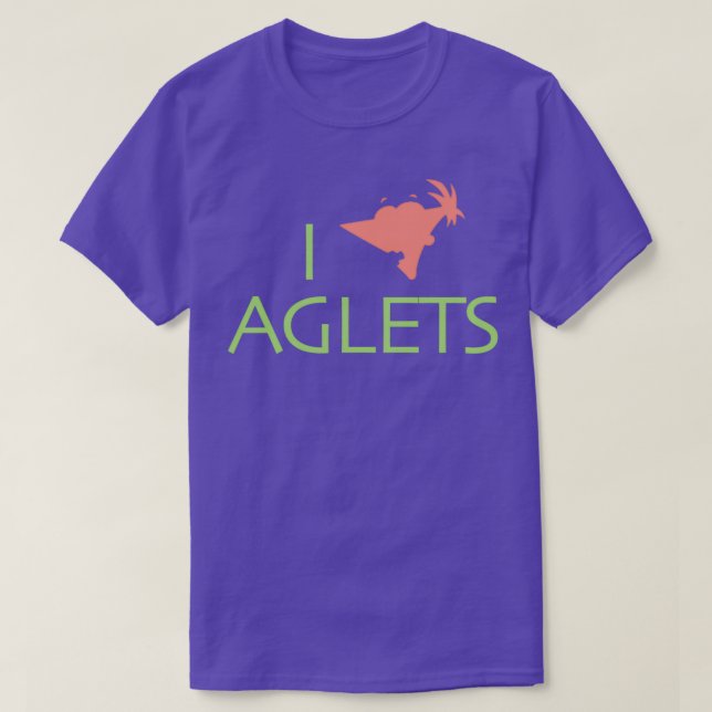 Camiseta I Love Aglets (Frente do Design)