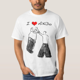 Camiseta I love Aikido - Shomen-uchi Ikkyo