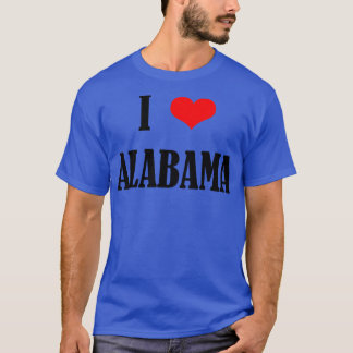 Camiseta I Love Alabama TShirt 4