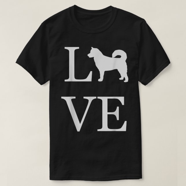 Camiseta I Love Alaskan Malamute Dog Lover White Graphic Pe (Frente do Design)