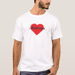 Camiseta I Love Amsterdam - Países Baixos