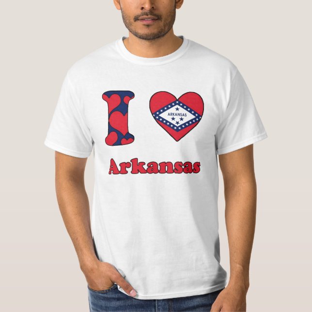 Camiseta I love Arkansas (Frente)