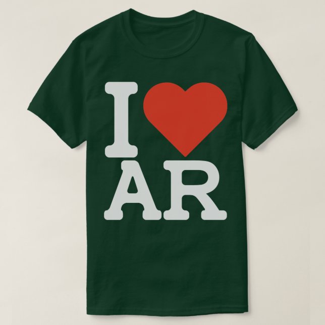 Camiseta I Love Arkansas TShirt 2 (Frente do Design)