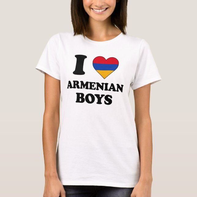 Camiseta I love Armenian Boys (Frente)