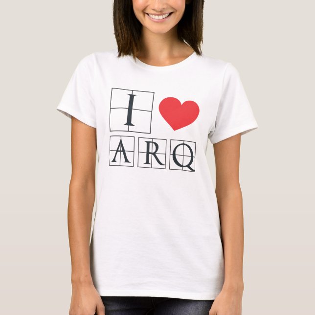 Camiseta I Love Arq (Frente)