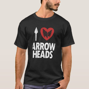 Camiseta I love Arrowheads Flint Artifact Rocks Arrowhead C