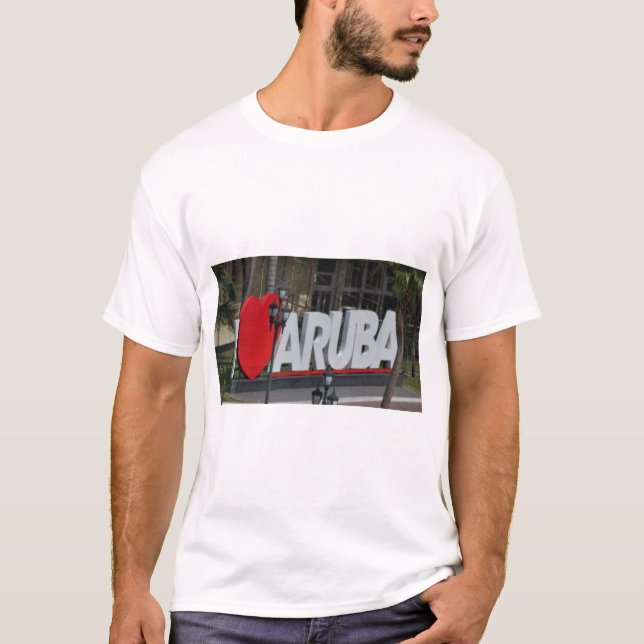 Camiseta "I Love Aruba", Fotografia (Frente)