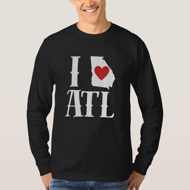 Camiseta I Love Atlanta I Love ATL I Heart Atlanta (Frente)