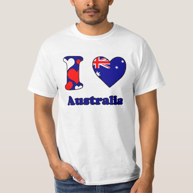 Camiseta I love Australia (Frente)