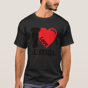 Camiseta I Love Austria Homeland Austria Flag 1