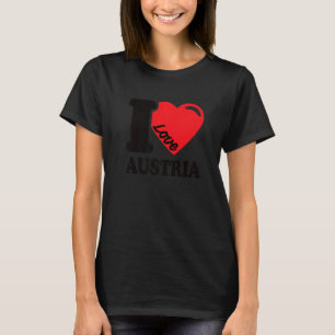 Camiseta I Love Austria Homeland Austria Flag 2
