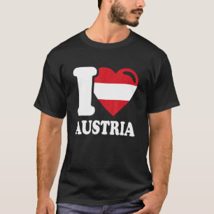 Camiseta I Love Austria Homeland Austrian Flag 7