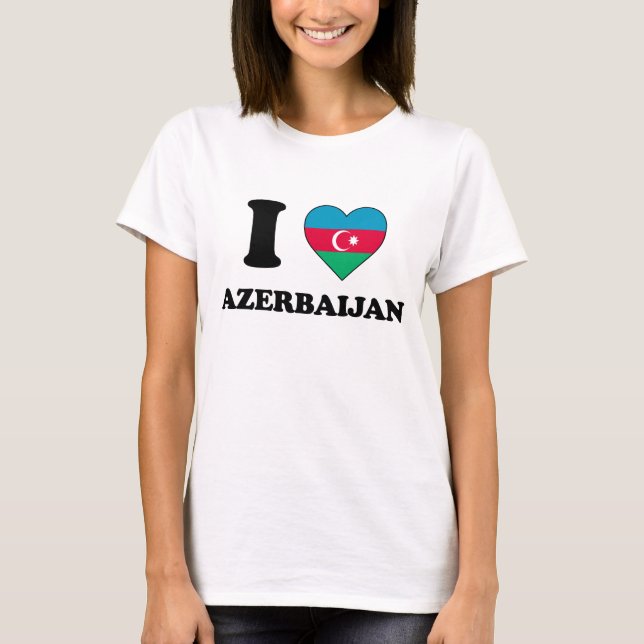 Camiseta I love Azerbaijan (Frente)