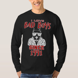 Camiseta I love bad boys since 1991