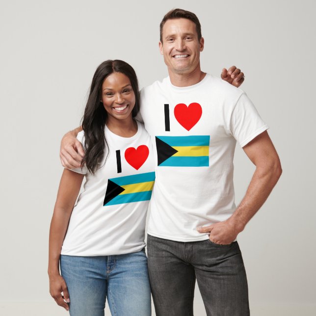 Camiseta i love bahamas (Unissex)