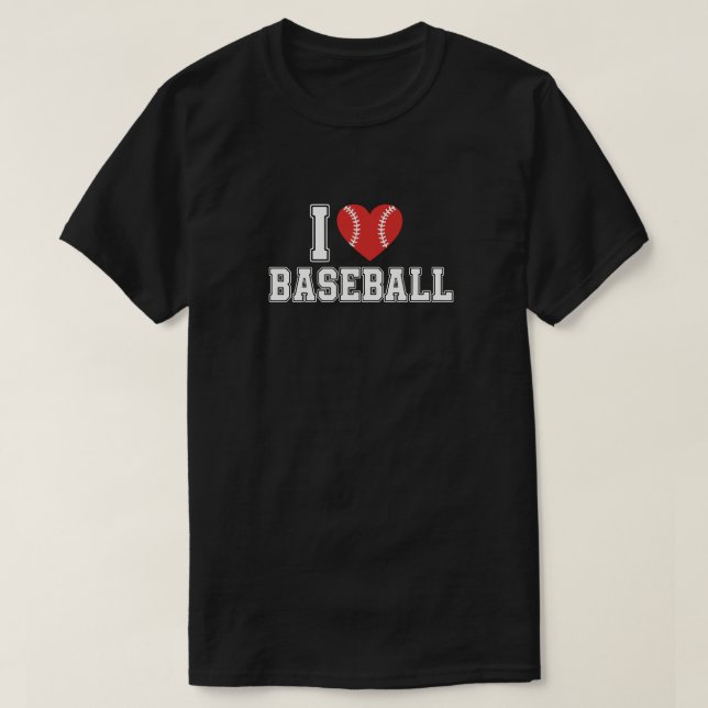 Camiseta I Love Baseball (Frente do Design)