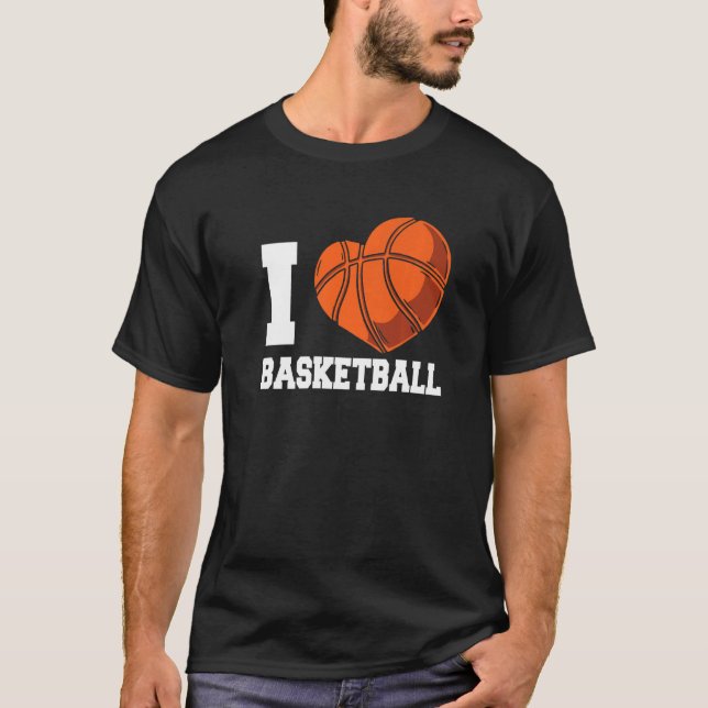 Camiseta I Love Basketball Coach Match Team Player   (Frente)