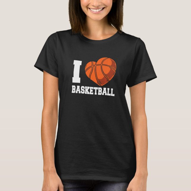 Camiseta I Love Basketball Coach Match Team Player   (Frente)