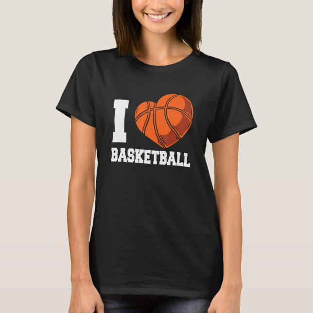 Camiseta I Love Basketball Coach Match Team Player (Frente)