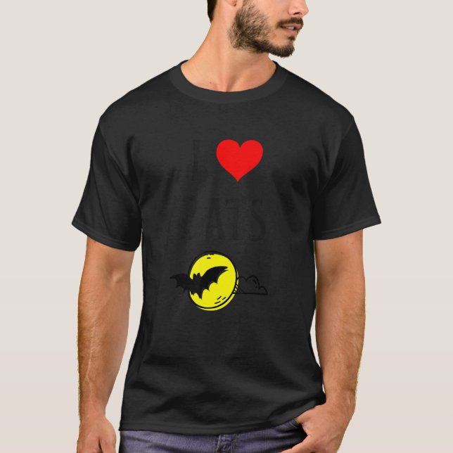 Camiseta I Love Bats I Heart Bats Vampire Bat lover Chiropt (Frente)