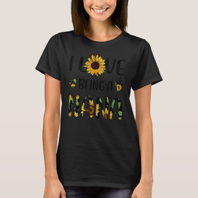 Camiseta I Love Being A Nana Sunflower (Frente)