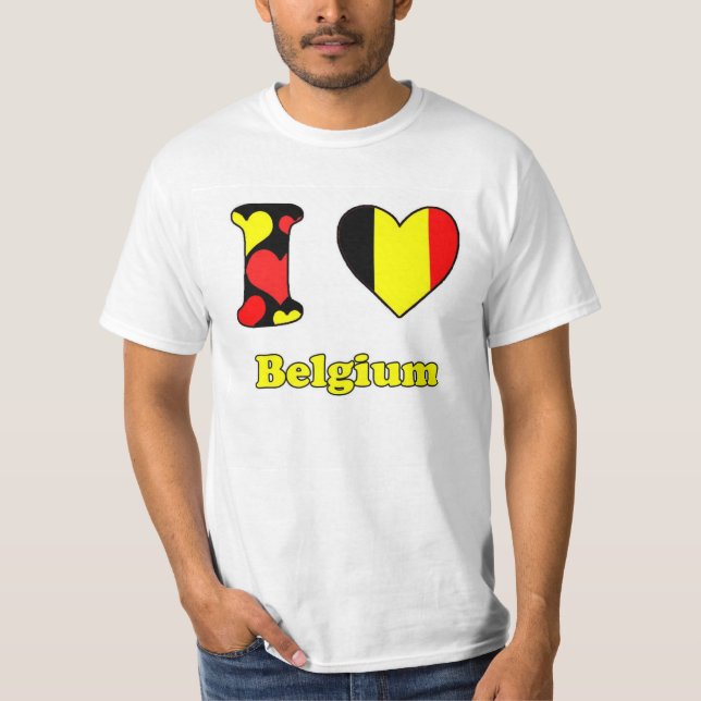 Camiseta I love Belgium (Frente)