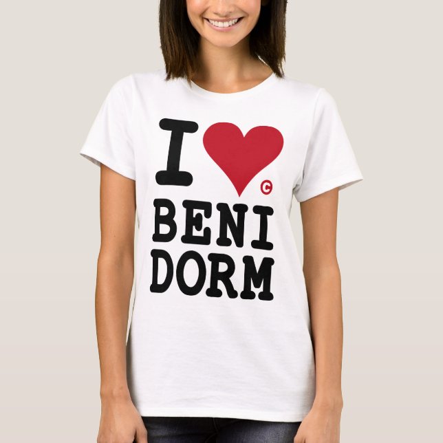 CAMISETA I LOVE BENIDORM (Frente)