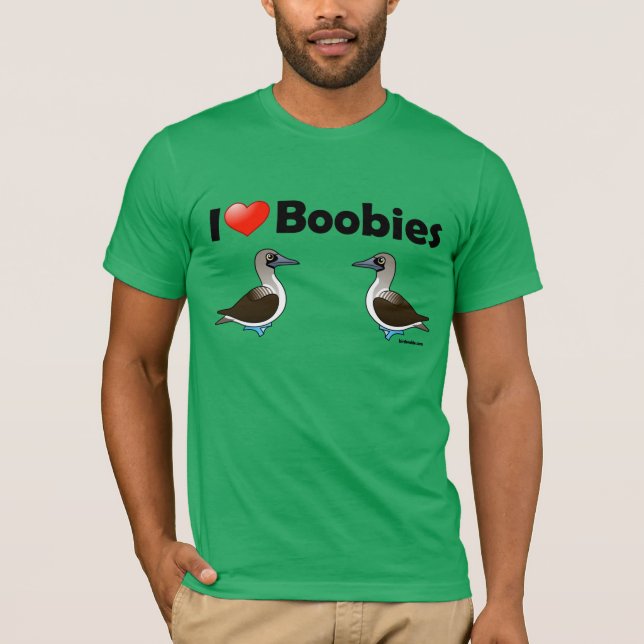 Camiseta I Love Blue-footed Boobies (Frente)
