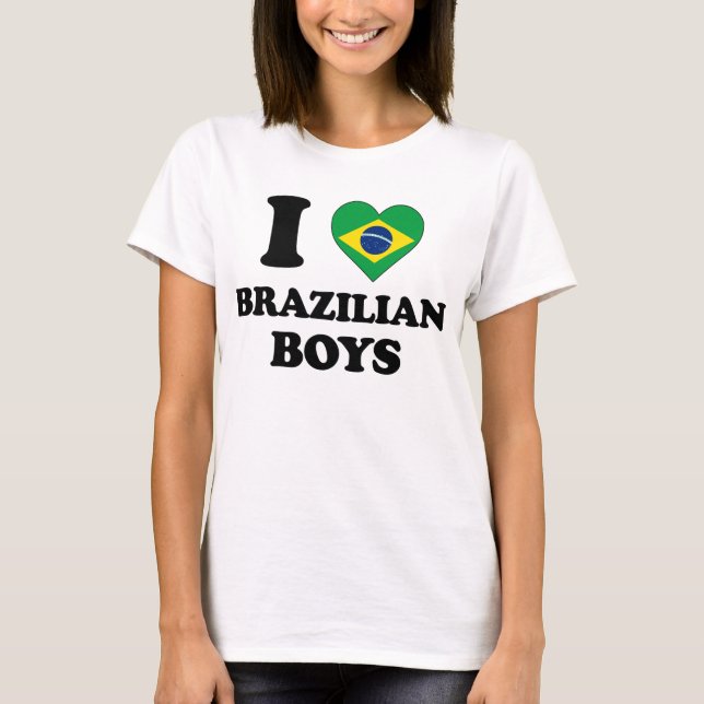 Camiseta I love Brazilian Boys (Frente)