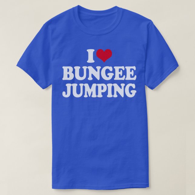 Camiseta I Love Bungee Jumping (Frente do Design)