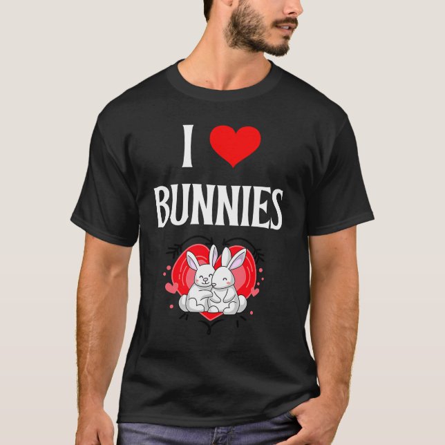 Camiseta I Love Bunnies I Heart Bunnies Rabbits Bunny Rabbi (Frente)