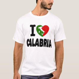 Camiseta I Love Calabria ,( I Heart Calabria)