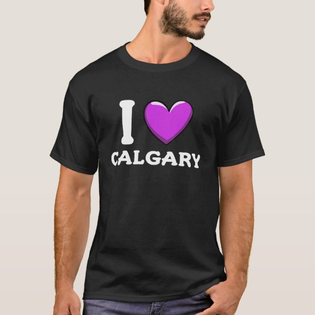 Camiseta I Love Calgary Canada (Frente)