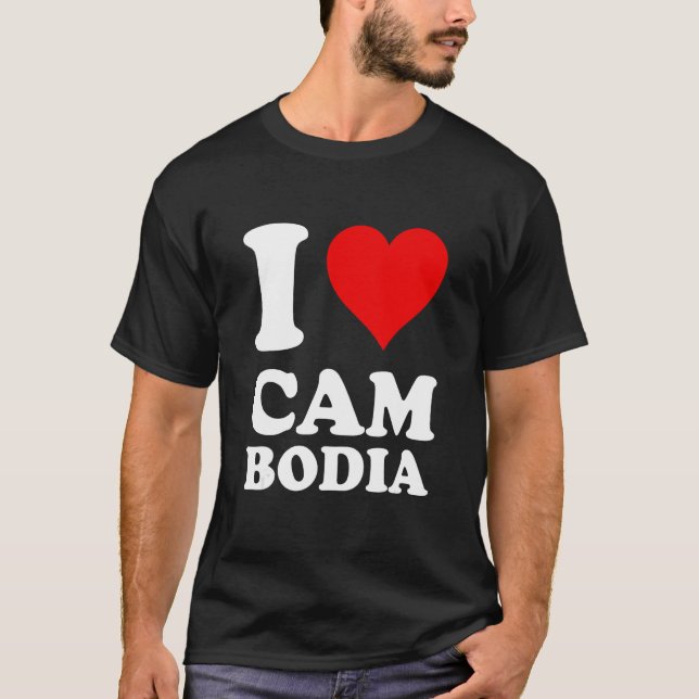 Camiseta I Love Cambodia (Frente)