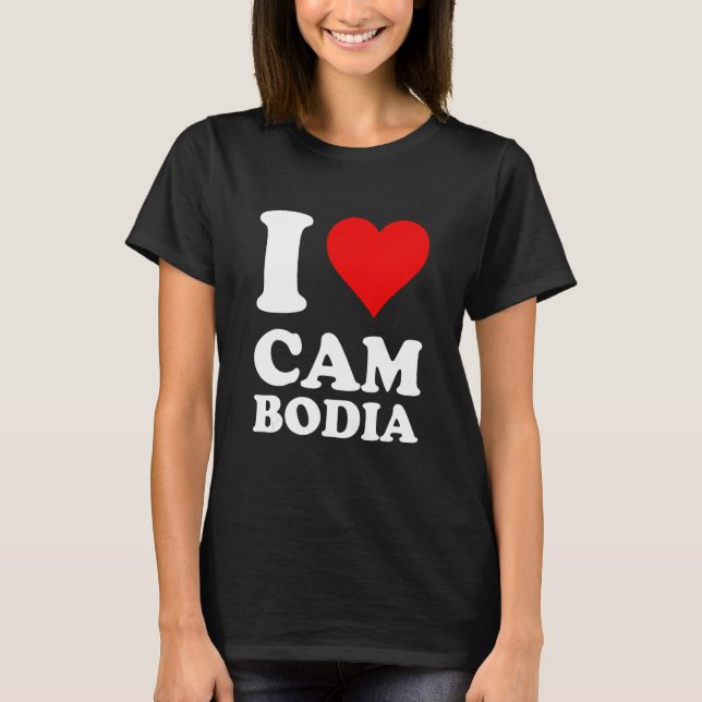 Camiseta I Love Cambodia (Frente)