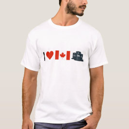 Camiseta "I Love Canadian Oil" Camisa-T de homem